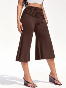 Denimoi Women Pants - Coffee Brown - View 1