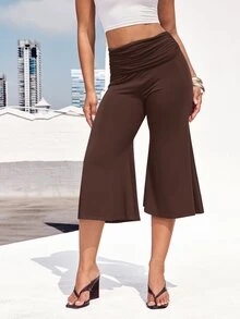 Denimoi Women Pants - Coffee Brown - View 4