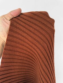 Maweii Plus Size Autumn Fashion Cardigan & Knit Skirt Set Winter - Chocolate Brown - View 9
