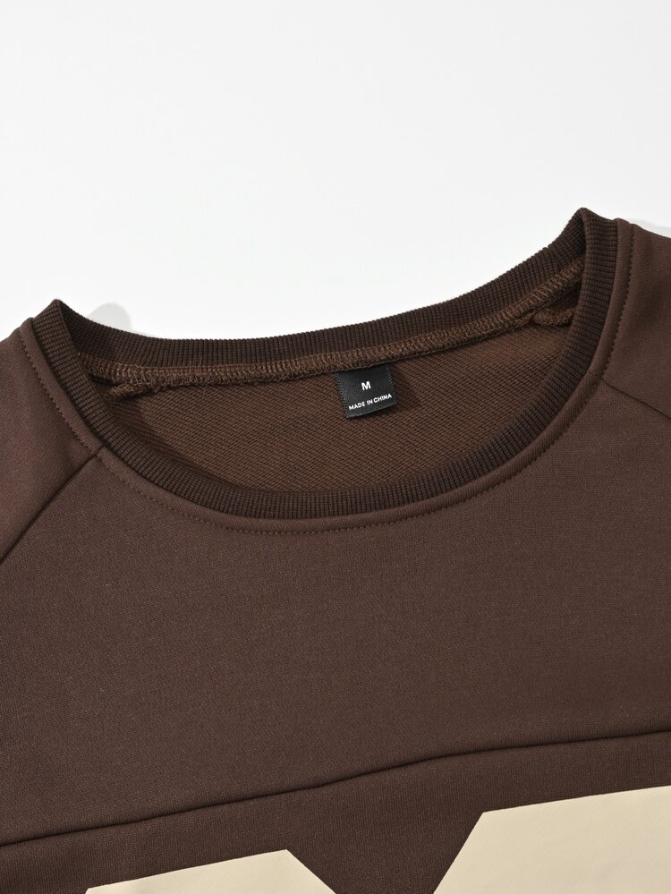 SLATEMANN Men's Comfortable T-Shirt Fabric Crew Neck Long Sleeve 2 In 1 T-Shirt, 89 Number Print, Casual Vacation, Party, Gathering, Friend Date, Ball Sports, Minimalist Office, All-Season Classic Yamamoto Style Long Sleeve T-Shirt, Suitable For Self-Wear Or Gift To Friends - Multicolor - View 5