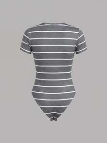 SHEIN BASICS 女士連體衣 - 灰色 - 查看 1
