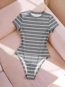 SHEIN BASICS 女士連體衣 - 灰色 - 查看 7