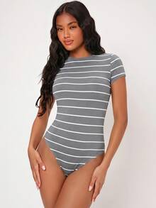SHEIN BASICS 女士連體衣 - 灰色 - 查看 3