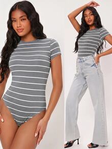 SHEIN BASICS 女士連體衣 - 灰色 - 查看 2