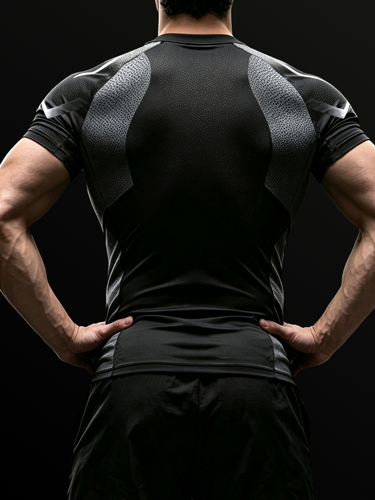 GymBeat Camiseta de hombre con bloques de color, casual, versátil, para uso diario, viajes y deportes - Multicolor - Añade 2