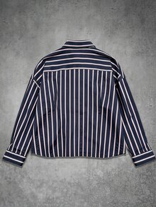 Manfinity EMRG 男士休閒日常必備 INS 風格年輕街頭風寬鬆短版大碼襯衫 - 彩色 - 查看 4
