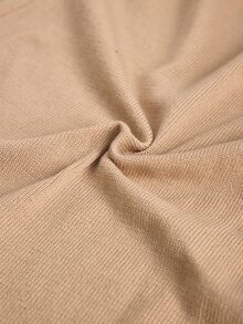 MaterniWear Set Gaun Rajut dan Kardigan Warna Polos untuk Ibu Hamil - Khaki - View 8