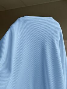 CovetEZ Plus Size Solid Blue Full Zip Hooded Casual Jacket Fall - Blue - View 8