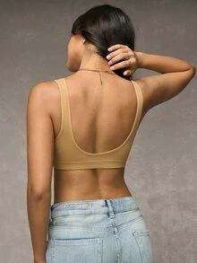Snug Zone 3pcs Solid Ribbed Knit Bralette - Multicolor - View 2