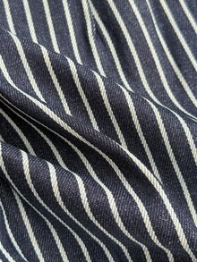 Attitoon Women's Summer Casual Striped Shorts - Royal Blue - View 2