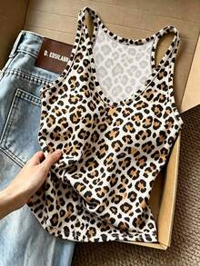 Resyla Women's Leopard Print Camisole Tank Top - Multicolor - View 1