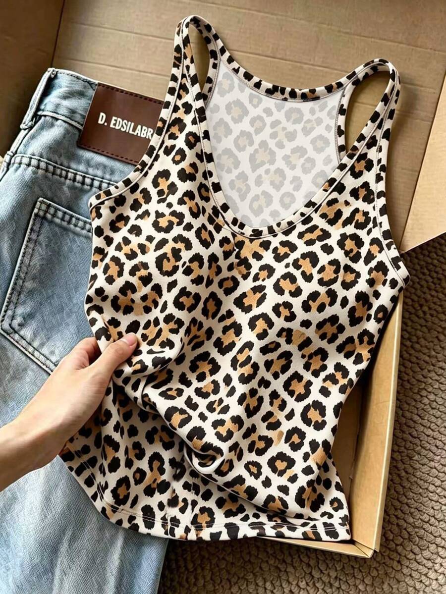 Resyla Women's Leopard Print Camisole Tank Top - Multicolor - View 1