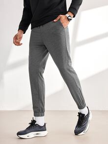 Driftmere 3pcs Men Loose Fit Drawstring Waist Sweatpants - Multicolor - View 5