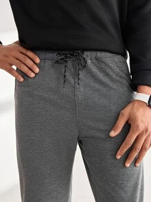 Driftmere 3pcs Men Loose Fit Drawstring Waist Sweatpants - Multicolor - View 9