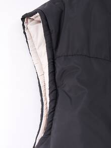 SHEIN 青少年女孩冬季外套、秋季服飾 - 黑色 - 查看 3