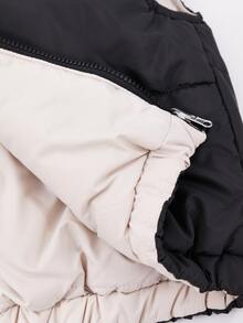 SHEIN 青少年女孩冬季外套、秋季服飾 - 黑色 - 查看 8