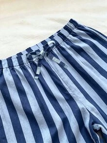 兒童青少年女孩休閒極簡舒適中腰直筒百搭加厚長褲 - 彩色 - 查看 3