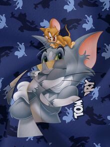 TOM & JERRY X SHEIN Casual set för ung pojke med långärmad sweatshirt med bokstavstryck och byxor - Vitt - Visa 5