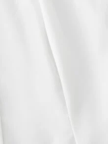 SHEIN 青少年女孩秋季上衣 休閒圖案印花長袖上衣 圓弧下擺 返校季 假期穿搭 - 白色 - 查看 3