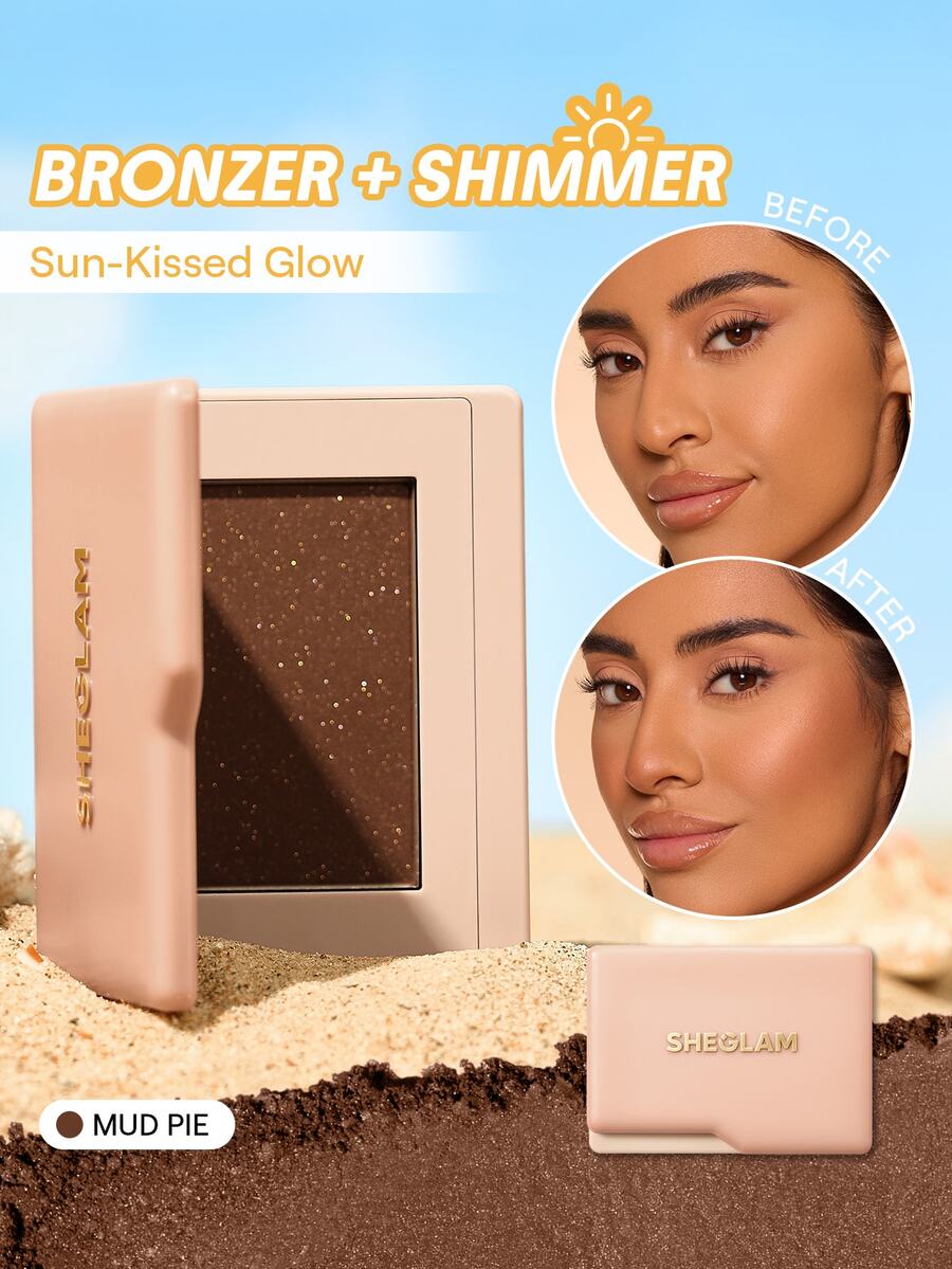 SHEGLAM Dream Touch 古銅粉-15 Mud Pie 古銅定妝粉 品牌美妝化妝品 適合女士與女孩 - Mud Pie - 查看 1
