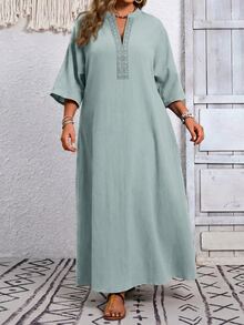 Women Midi Dresses - Green - View 5