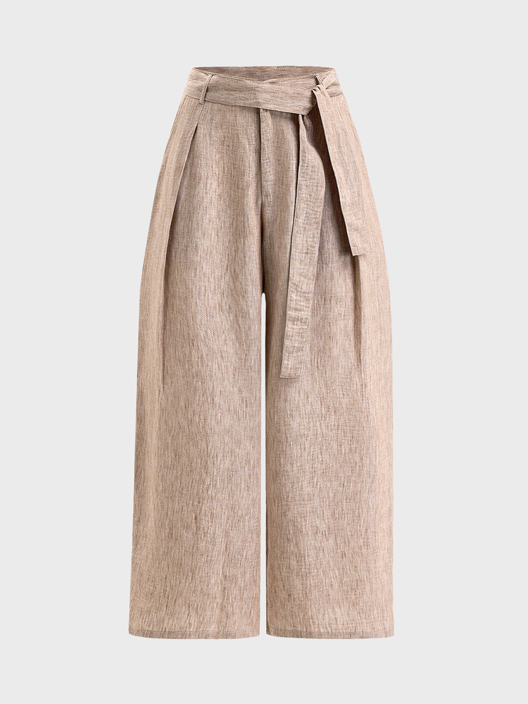 SWAVVY Men's Solid Color Casual Versatile Daily Wear Long Pants - Khaki - View 3