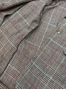 SHEIN Plaid Print Front Button Closure Elegant Long Sleeve Blazer Plaid Blazerblazer Oversize Fall Cloth For Women - Brown - View 5
