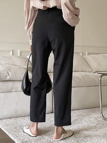 DAZY Women Suit Pants - Hitam - View 3