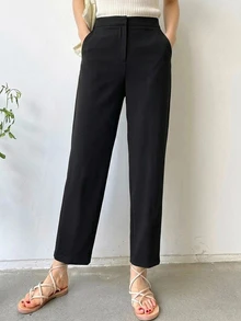 DAZY Women Suit Pants - Hitam - View 1