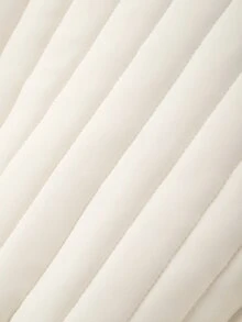 GlowEve CURVE معطف شتوي بحزام خصر برباط وتفاصيل تباين ملونة - لون مشمشي - مشاهدة 6