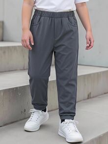 Young Boys Pants - Grey - View 1
