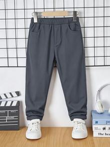 Young Boys Pants - Grey - View 2