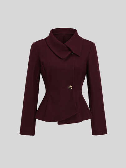 Sweetra Women's Premium Elegant Versatile & Christmas/Halloween Party Shawl & Metal Buckle & Burgundy Wool