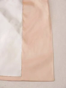 BELROSIE 女款修身收腰雙排扣翻領袖口口袋優雅法式商務休閒老錢風金色辦公晚餐秋季風衣 - 卡其色 - 查看 9