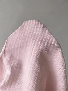 SHEIN EZwear 女款純色休閒百搭日常長袖襯衫 - 粉色 - 查看 5