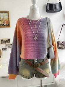 Soleia Top de Moda para Férias com Laço de Gaze Roxo, Brunch, Outono, Y2k - Multicolorido - Visão 2