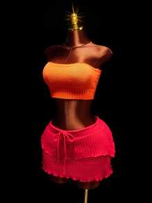 Amplova Sweater Super Crop & Atasan Rajut & Atasan Shrug - Kuning - View 5
