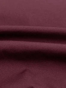 Manfinity Homme Men Long Sleeve Solid Zip Up Bomber Outdoor Windbreaker Jacket, For Fall - Burgundy - View 3