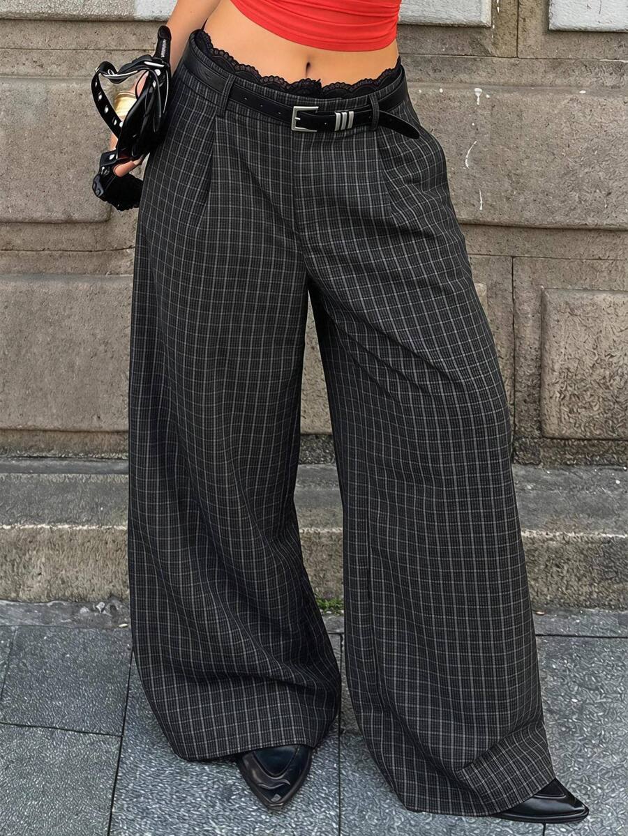 Coolane Black Woven Commuter Women's Long Pants - Black - View 1