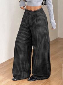 Coolane Black Woven Commuter Women's Long Pants - Black - View 6