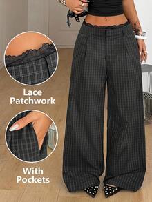 Coolane Black Woven Commuter Women's Long Pants - Black - View 2