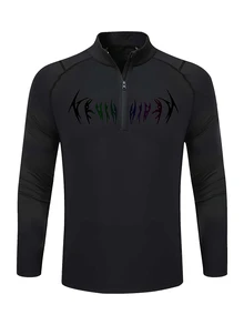 Gym Rark Men's Letter Print Sports Jacket - Black - View 1