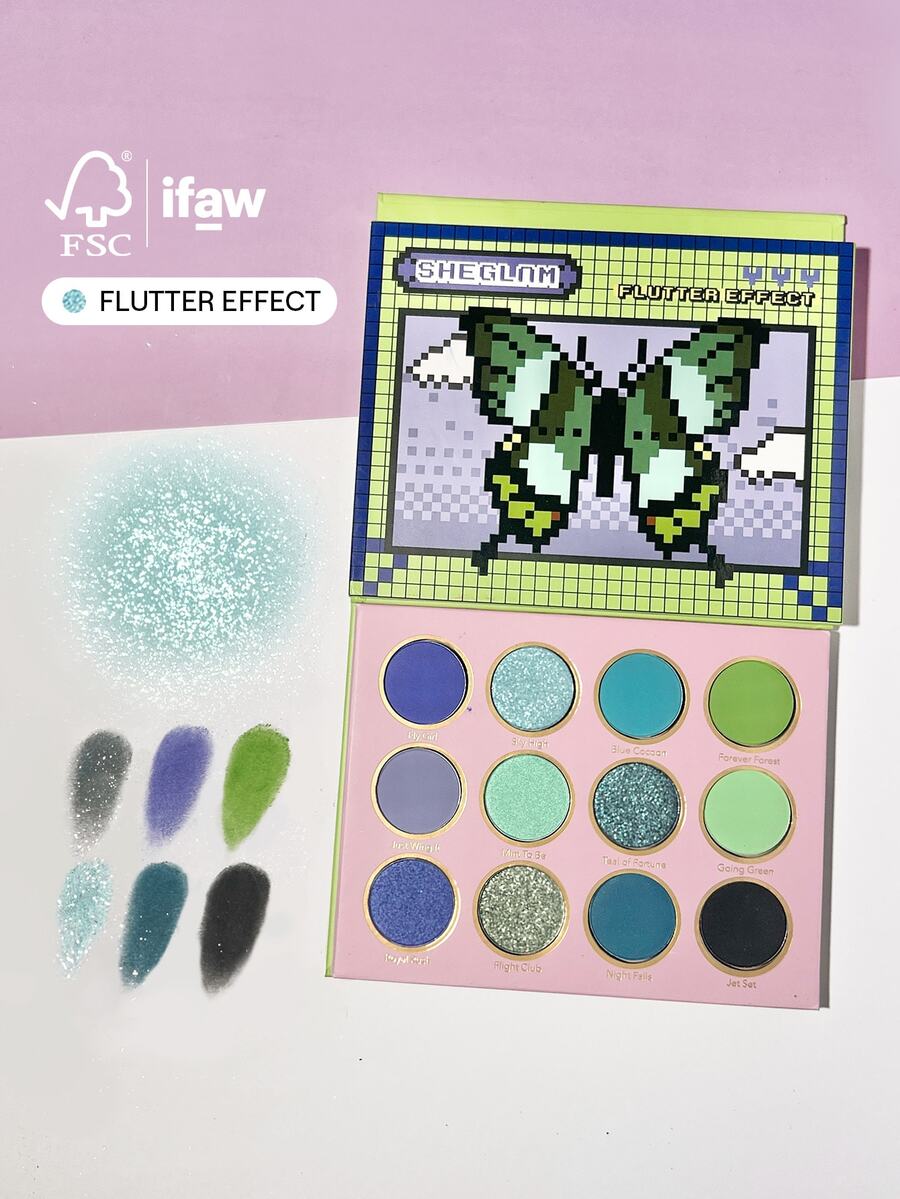 SHEGLAM Flutter Effect 眼影盤 品牌美妝化妝品 適合女士與女孩