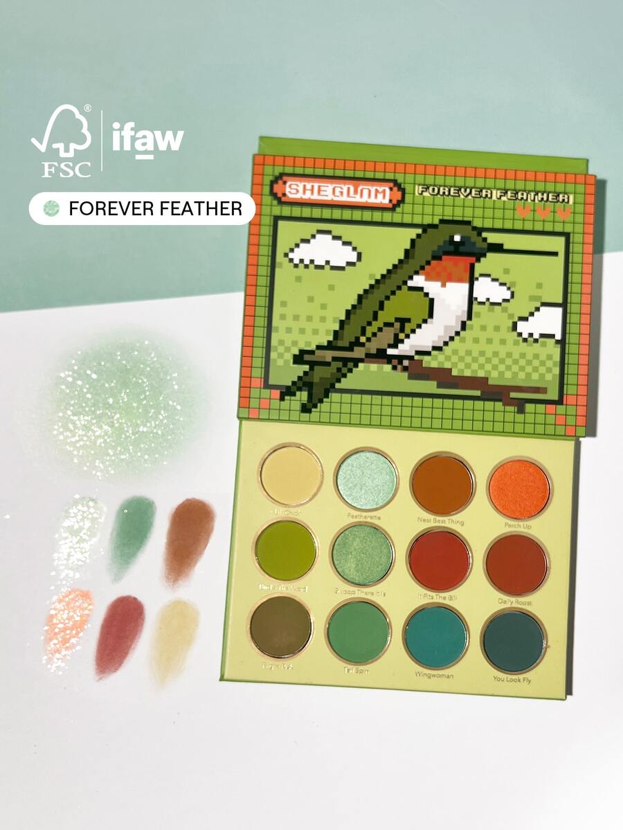 SHEGLAM Forever Feather 眼影盤 品牌美妝化妝品 適合女士與女孩