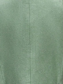 EMERY ROSE Women's Solid Color Casual Pockets Decorated Vest Jacket - Olive Green - View 7