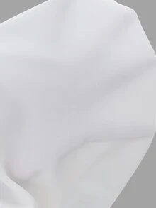 GlowEve CURVE 大码女式纯色腰带优雅办公室衬衫 - 白色 - 查看 6