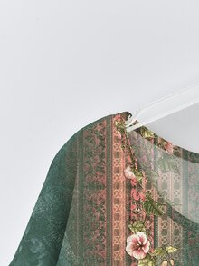 SHEIN LUNE 女士休闲花卉印花圆领衬衫，适合夏季 - 彩色 - 查看 5