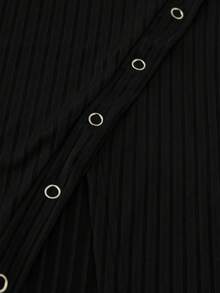 EMERY ROSE Women T-Shirts Rantai Zip Plain Striped Casual - MultiWarna - View 8