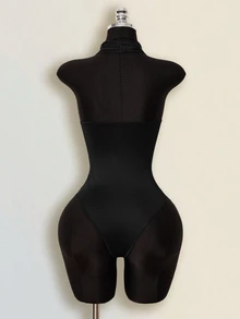 SHEIN ICON Women's Summer Casual Solid Color Backless Halter Bodysuit - Multicolor - View 14