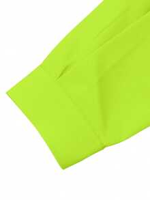 EMERY ROSE Women's Solid Color Long Sleeve Casual Summer Shirt Fall Cloth For Women - Green - View 5